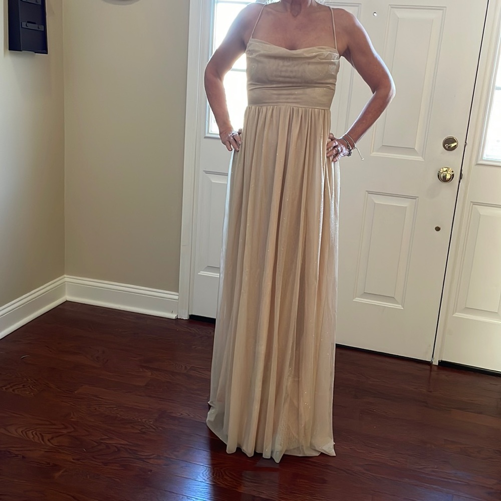 NEW! Gold Prom Dress with Sparkles